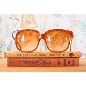 Vintage EMMANUELLE KHANH PARIS Multicolor brown Sunglasses France 1990s